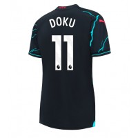 Dres Manchester City Jeremy Doku #11 Rezervni za Žensko 2023-24 Kratak Rukav